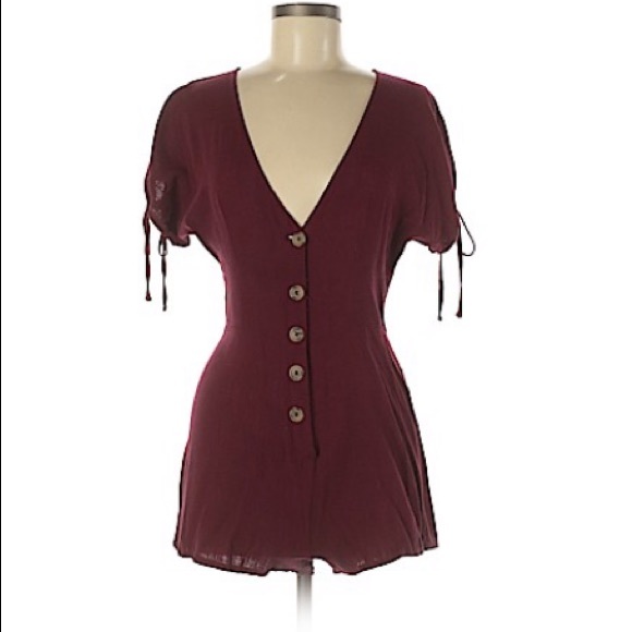La Hearts Pants - LA HEARTS BUTTON UP ROMPER